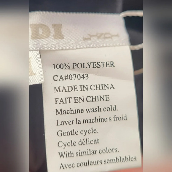 LINDI Women's Size‎ Medium Reversible Rainjacket Coat Black/Beige Floral NWT - Picture 6 of 9